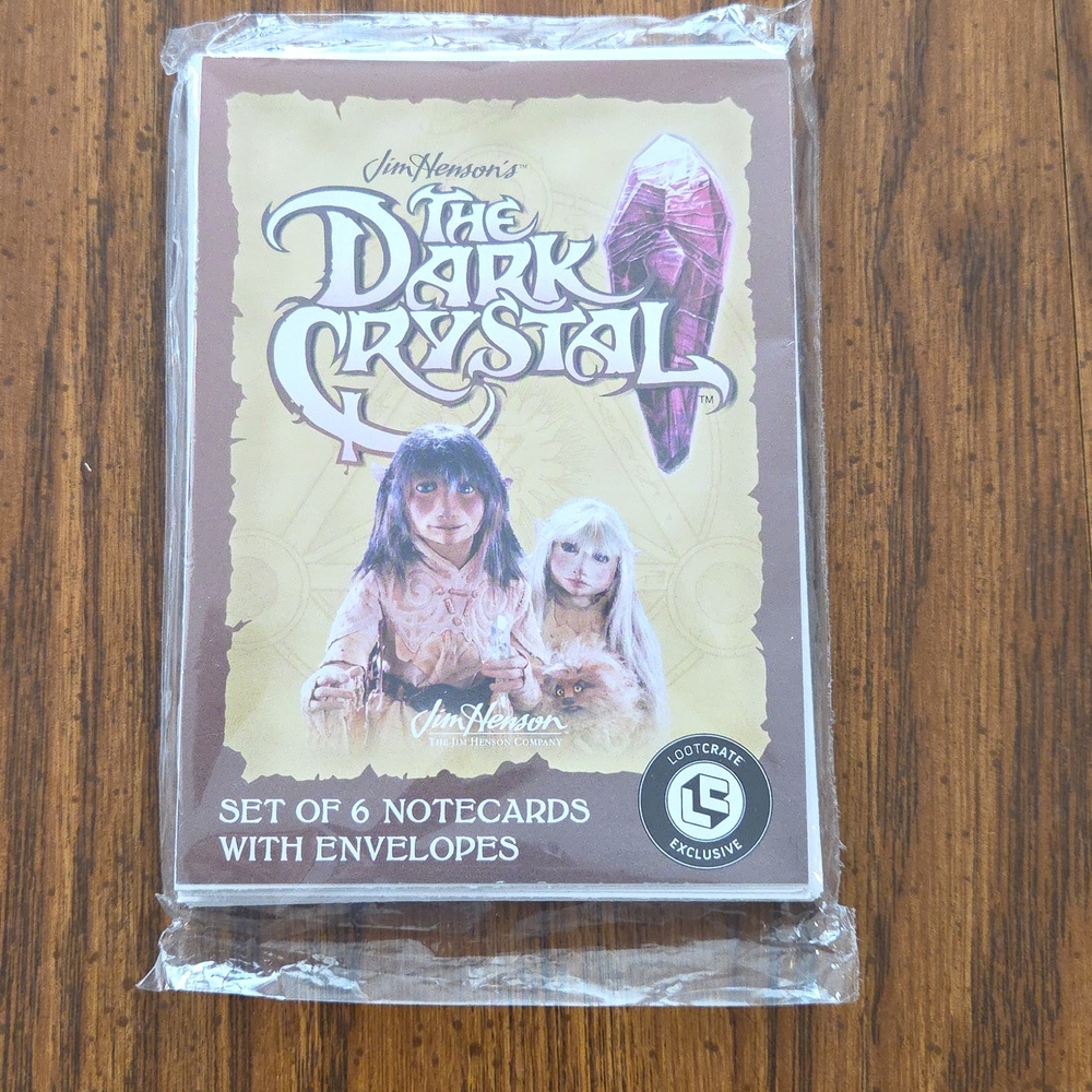 Loot Crate The Dark Crystal Notecards - Brown, Cream, Purple